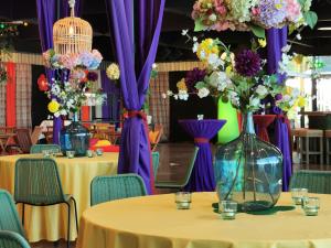 Rattan Stuhl grün 2